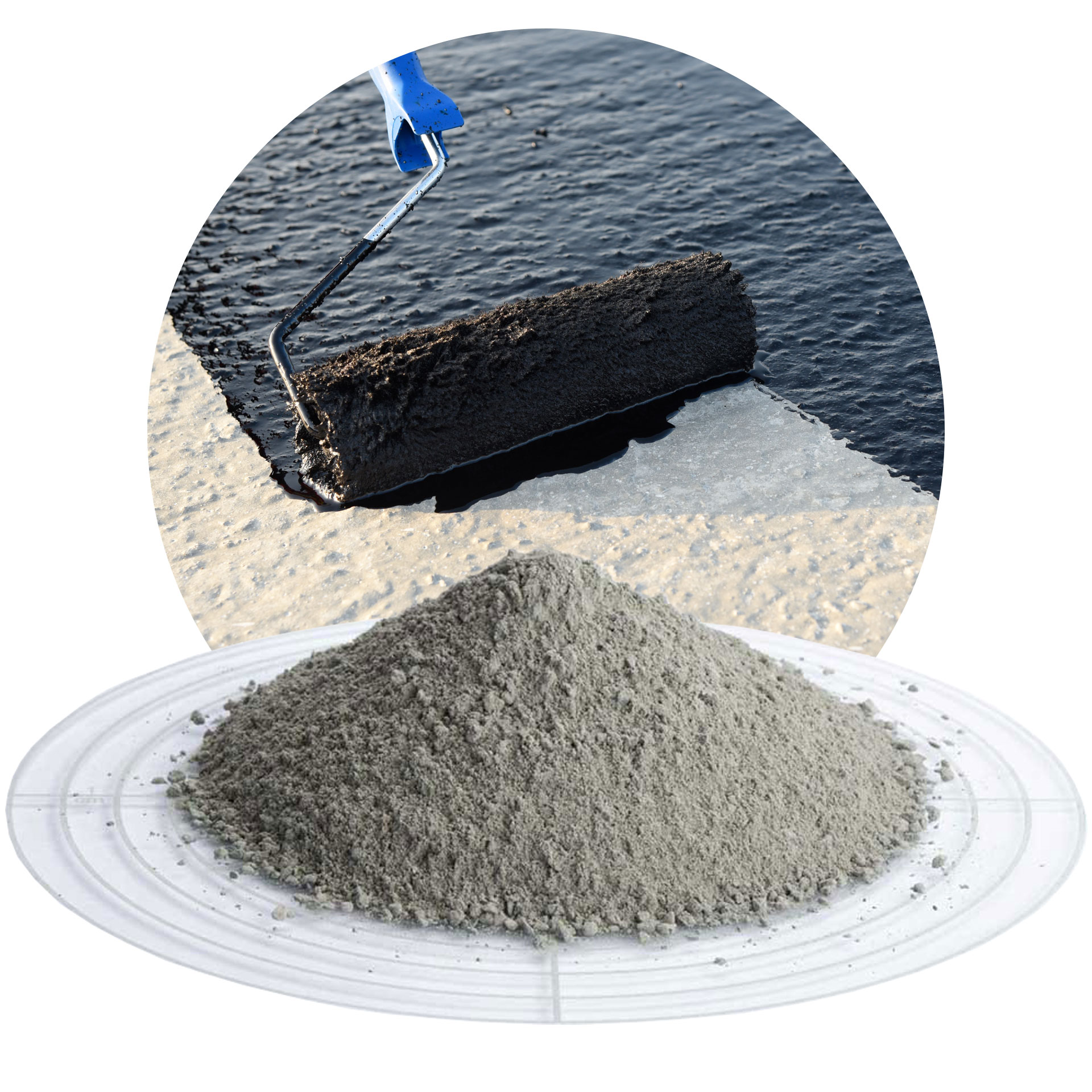 Puder Anstrich fein 1,15€/kg 10 kg Bitumeneinstreu Dachpappen-Sand 