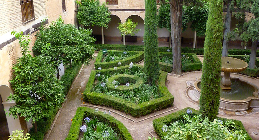 Geometrischer Garten Spanien