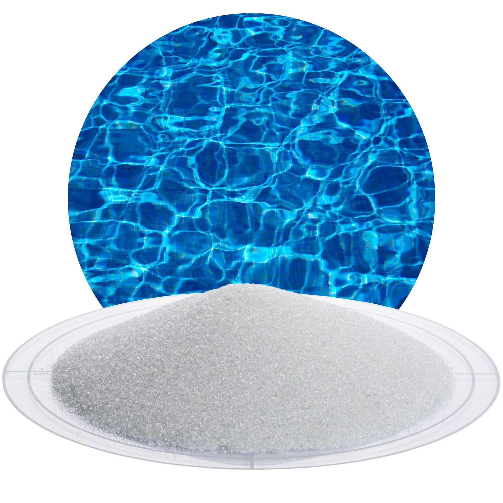 Hochwertiges Pool Filtermedium im 20 kg Sack Filterglas Körnung 0,5-1,0 mm 