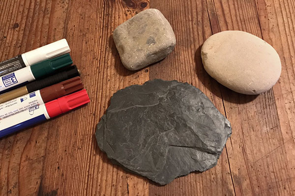 Material für Kräuterschilder aus Stein