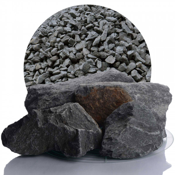 Grauwacke Gabionensteine anthrazit 60-150 mm