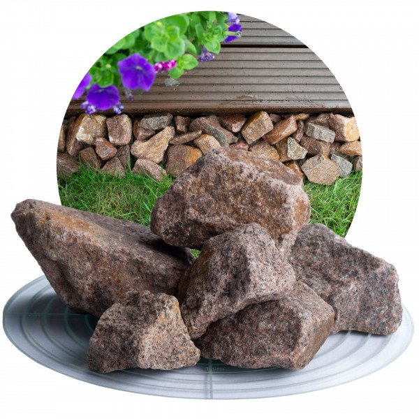 Granit Ziersplitt rot 32-56 mm