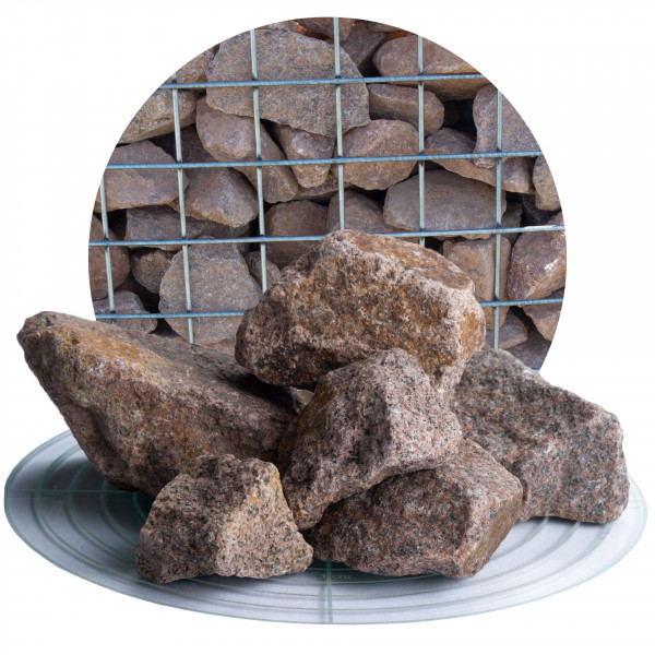 Granit Gabionensteine rot 32-60 mm