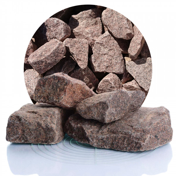 Granit Gabionensteine rot 60-180 mm