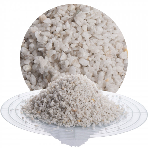 Naturstein für Pflasterfugen 0,68€/kg 25 kg Marmor Fugensplitt weiß in 1-3 mm 